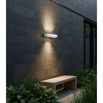 Ideal Lux - Wandlamp voor buiten ANDROMEDA 2xE27/60W/230V IP55 wit