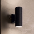 Ideal Lux - Wandlamp voor buiten BASE 2xGU10/28W/230V IP44 zwart