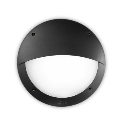 Ideal Lux - Wandlamp voor buiten LUCIA 1xE27/23W/230V IP66 zwart