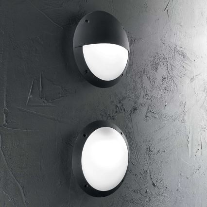 Ideal Lux - Wandlamp voor buiten LUCIA 1xE27/23W/230V IP66 zwart