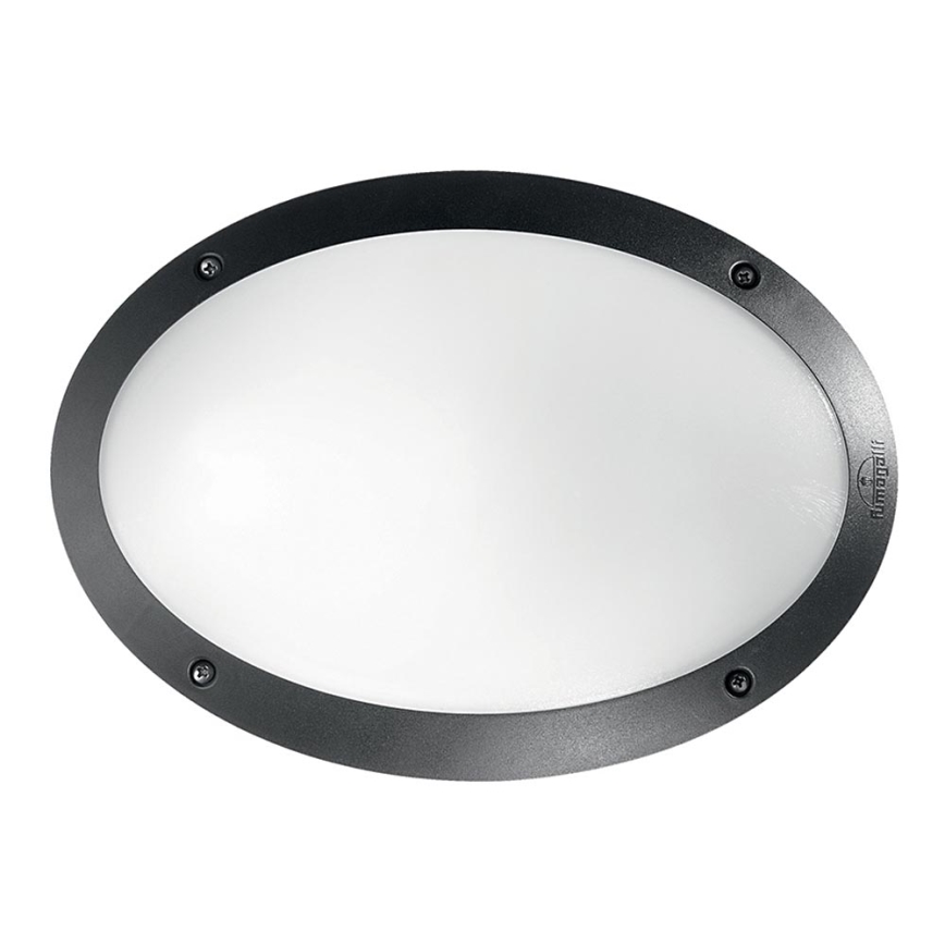 Ideal Lux - Wandlamp voor buiten MADDI 1xE27/23W/230V IP66 zwart