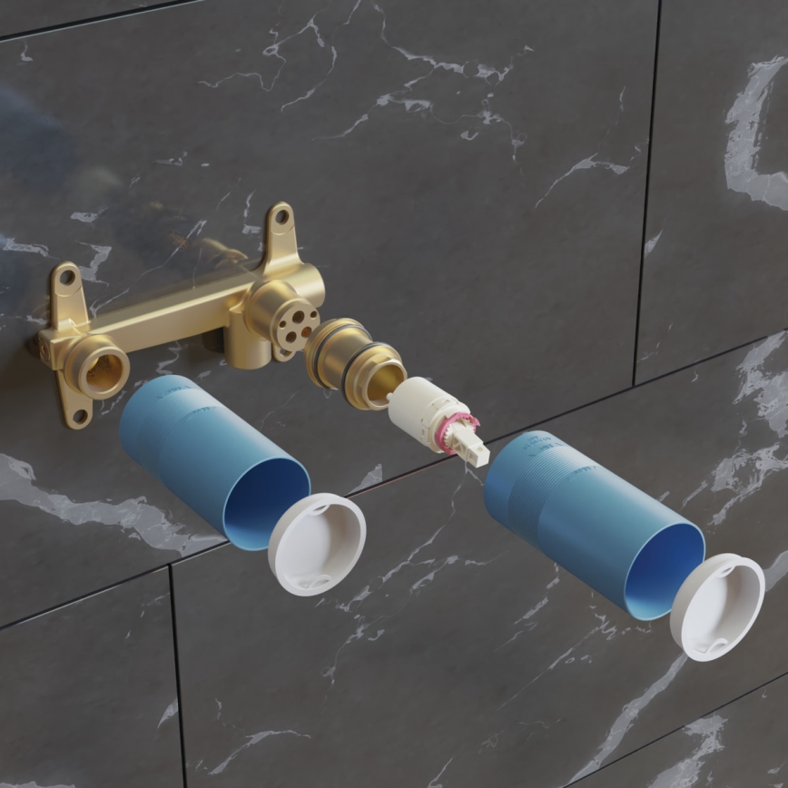 Ideal Standard A1313NU - Corps d'encastrement pour mitigeur de lavabo encastré, bleu