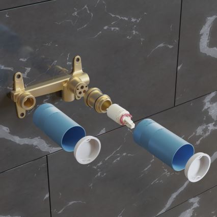 Ideal Standard A1313NU - Montagelichaam voor inbouw-wastafelmengkraan BUILT-IN, blauw