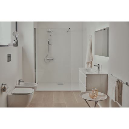 Ideal Standard A7208AA - Ensemble de douche avec mitigeur thermostatique CERATHERM T25, finition chrome brillant