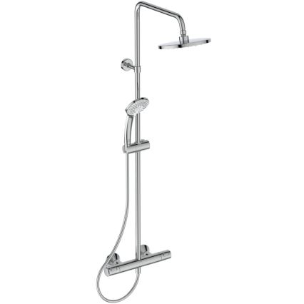 Ideal Standard A7208AA - Ensemble de douche avec mitigeur thermostatique CERATHERM T25, finition chrome brillant