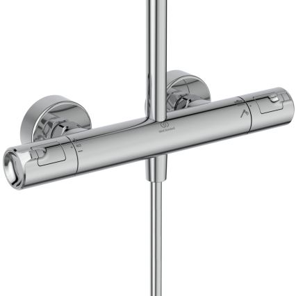 Ideal Standard A7565AA - Kit de douche avec mitigeur thermostatique CERATHERM T50 chrome brillant