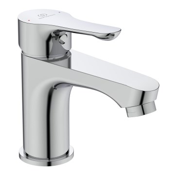 Ideal Standard BC552AA - Mitigeur pour lavabo ALPHA, hauteur 13,6 cm, chrome brillant