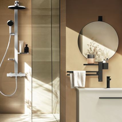 Ideal Standard BD583SI - Ensemble de douche avec mitigeur thermostatique CERATHERM ALU+ finition chrome mat