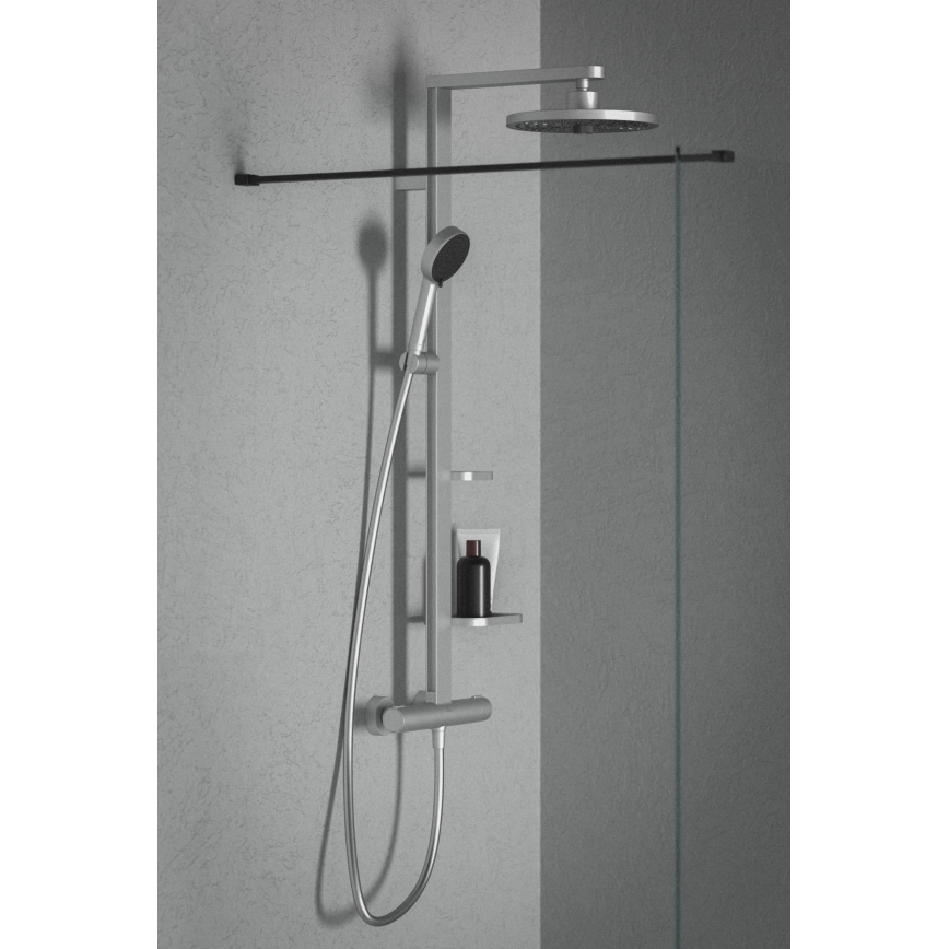 Ideal Standard BD583SI - Ensemble de douche avec mitigeur thermostatique CERATHERM ALU+ finition chrome mat