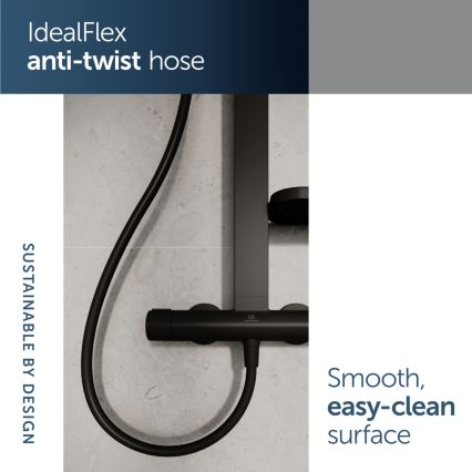 Ideal Standard BD583XG - Doucheset met kraan CERATHERM ALU+ mat zwart