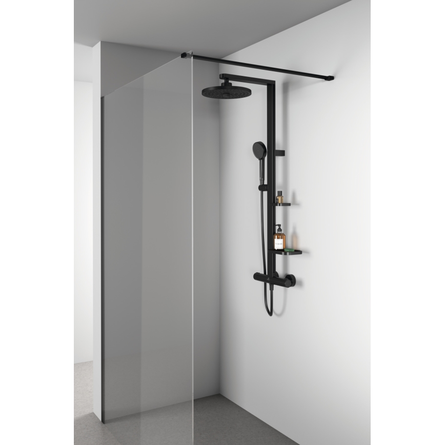 Ideal Standard BD583XG - Ensemble de douche avec mitigeur CERATHERM ALU+ noir mat