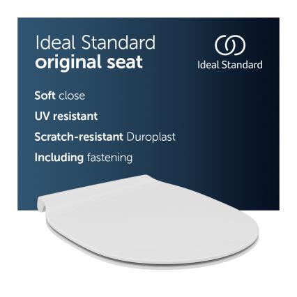 Ideal Standard E036601 - Toiletzitting SoftClose CONNECT AIR wit