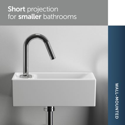 Ideal Standard E211301 - Hangende wastafel I.LIFE S 37x21 cm keramiek/wit