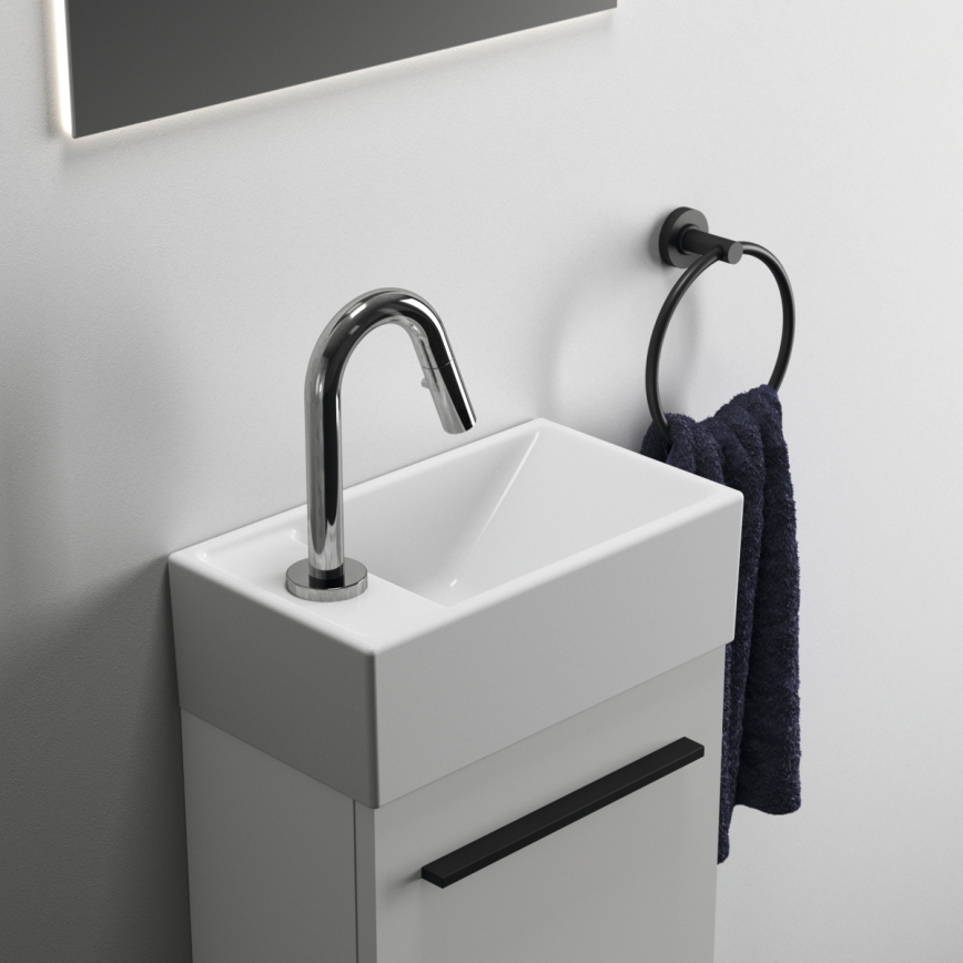 Ideal Standard E211301 - Lavabo suspendu I.LIFE S 37 x 21 cm en céramique, blanc