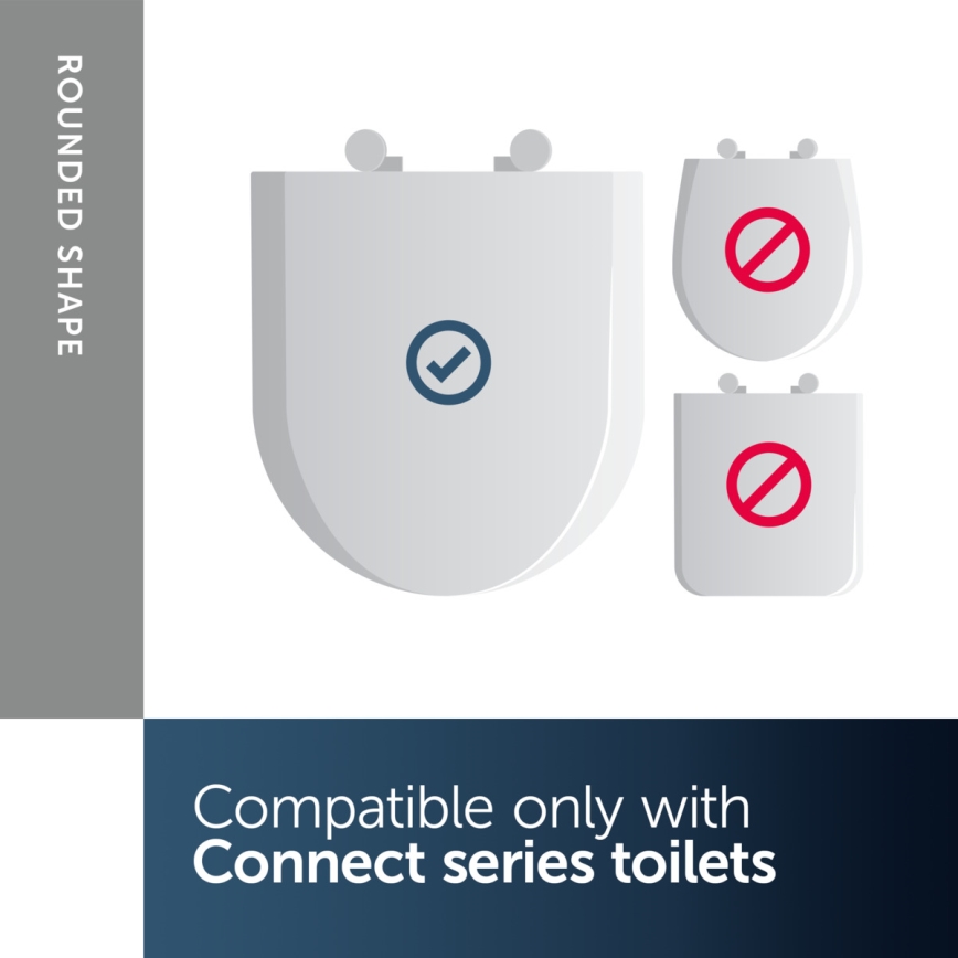 Ideal Standard E772401 - Abattant de WC SoftClose CONNECT blanc