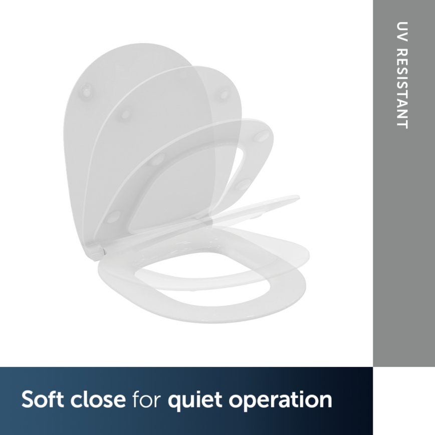 Ideal Standard E772401 - CONNECT SoftClose toiletbril, wit