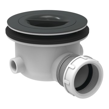 Ideal Standard K936367 - Sifon voor douchebak 9 cm zwart/wit