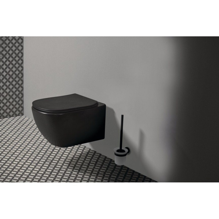 Ideal Standard T3546V3 - Hangend toilet TESI met SoftClose-zitting, keramiek/zwart