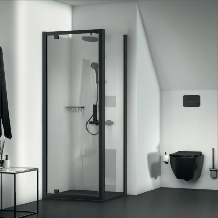 Ideal Standard T3546V3 - WC suspendu TESI en céramique avec abattant à fermeture douce, finition noire