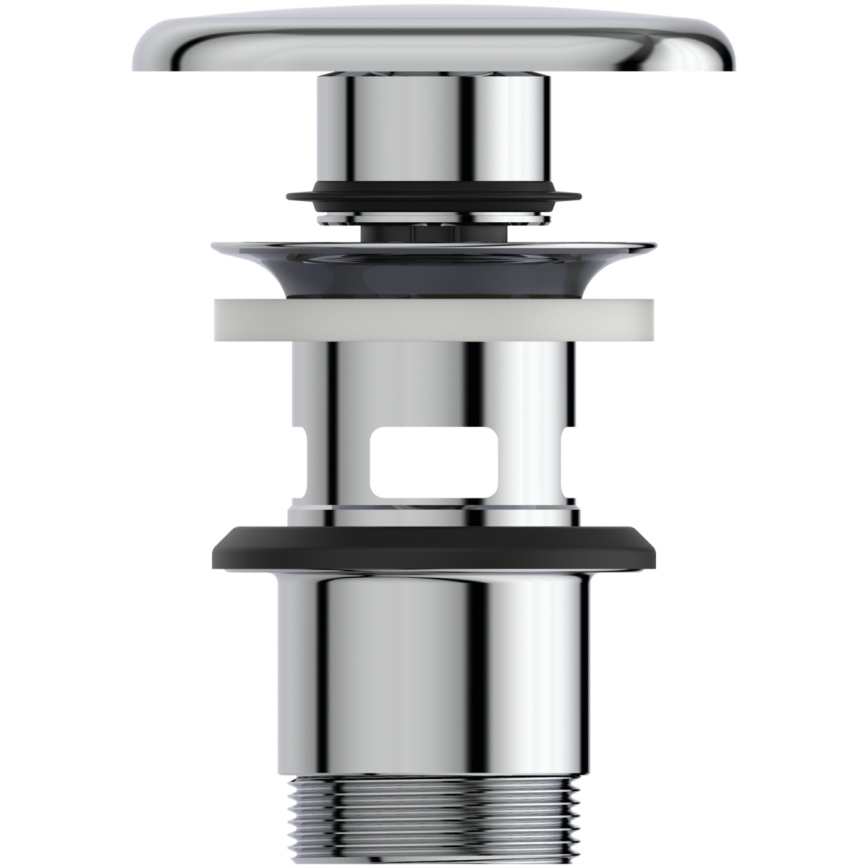 Ideal Standard T3629AA - Bonde de lavabo CLICK-CLACK 8,5 cm chrome brillant