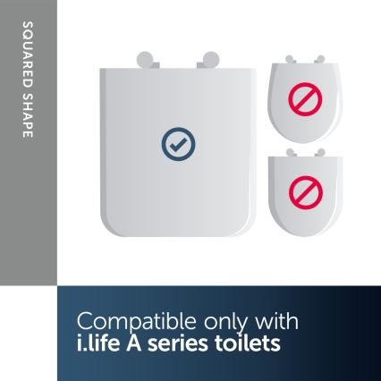 Ideal Standard T453001 - Abattant WC I.LIFE A blanc