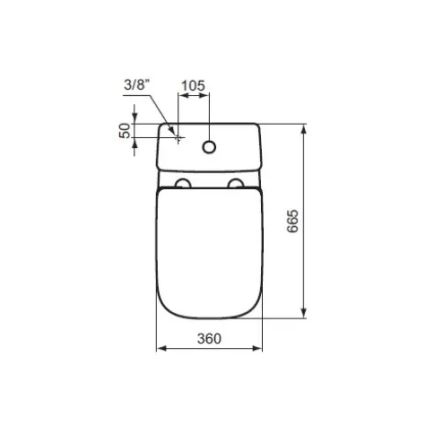 Ideal Standard T453001 - Toiletbril I.LIFE A, wit