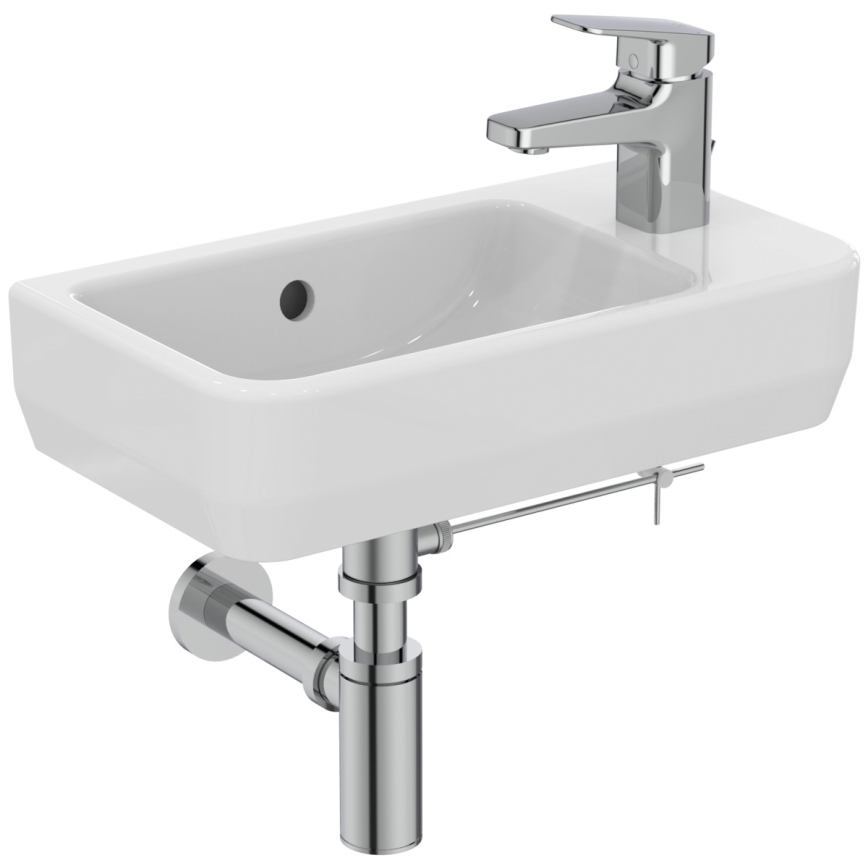 Ideal Standard T458601 - Lavabo suspendu I.LIFE S 45 x 25 cm en céramique, blanc