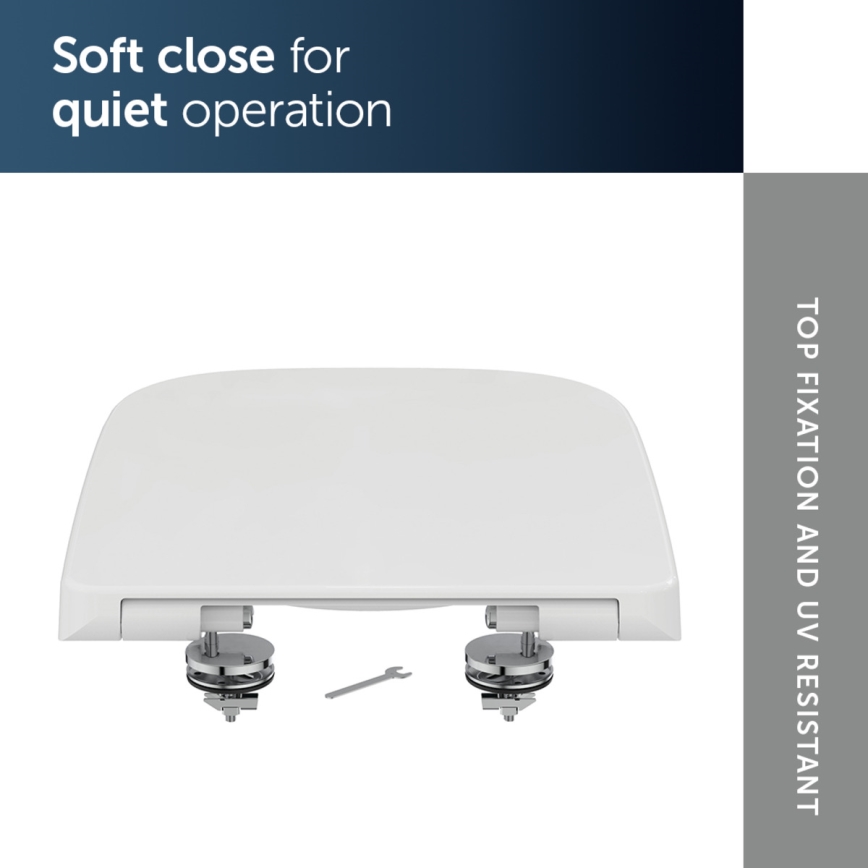 Ideal Standard T468301 - Abattant de toilette SoftClose I.LIFE B blanc