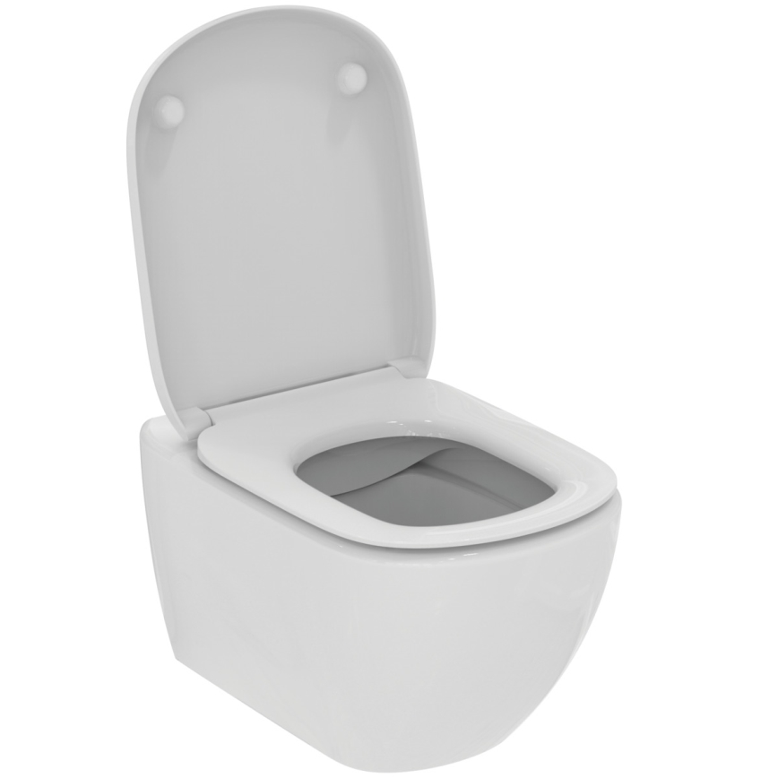 Ideal Standard T493201 - Hangend toilet TESI zonder spoelrand, keramiek, wit