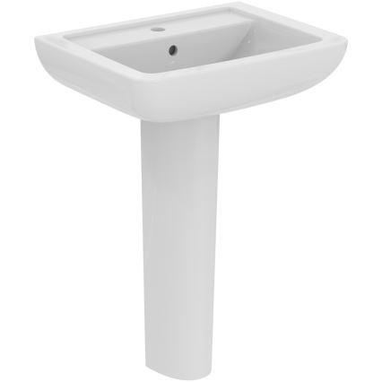 Ideal Standard V302701 - EUROVIT hangend wastafel 60x46 cm keramiek/wit