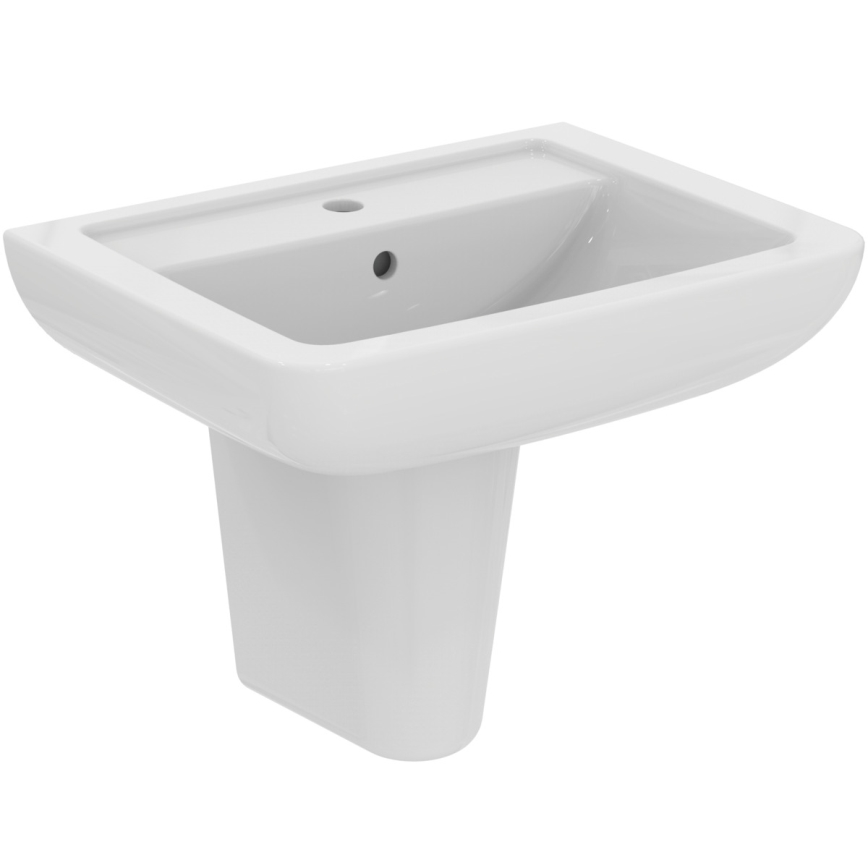 Ideal Standard V302701 - EUROVIT hangend wastafel 60x46 cm keramiek/wit