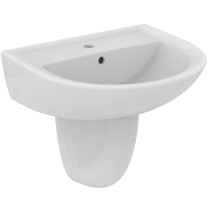 Ideal Standard W332601 - Hangende wastafel EUROVIT 55x46 cm keramiek/wit