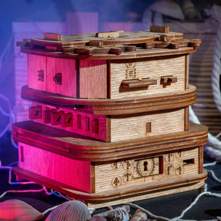 iDventure - Houten puzzel De doos van Davy Jones