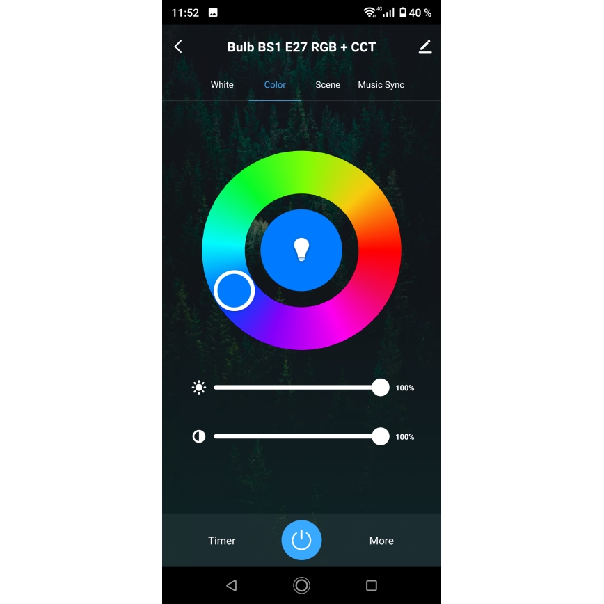 LED RGBW Dimbare plafondlamp voor badkamer LED/15W/230V 3000-6500K Ø 22 cm IP54 wit Wi-Fi