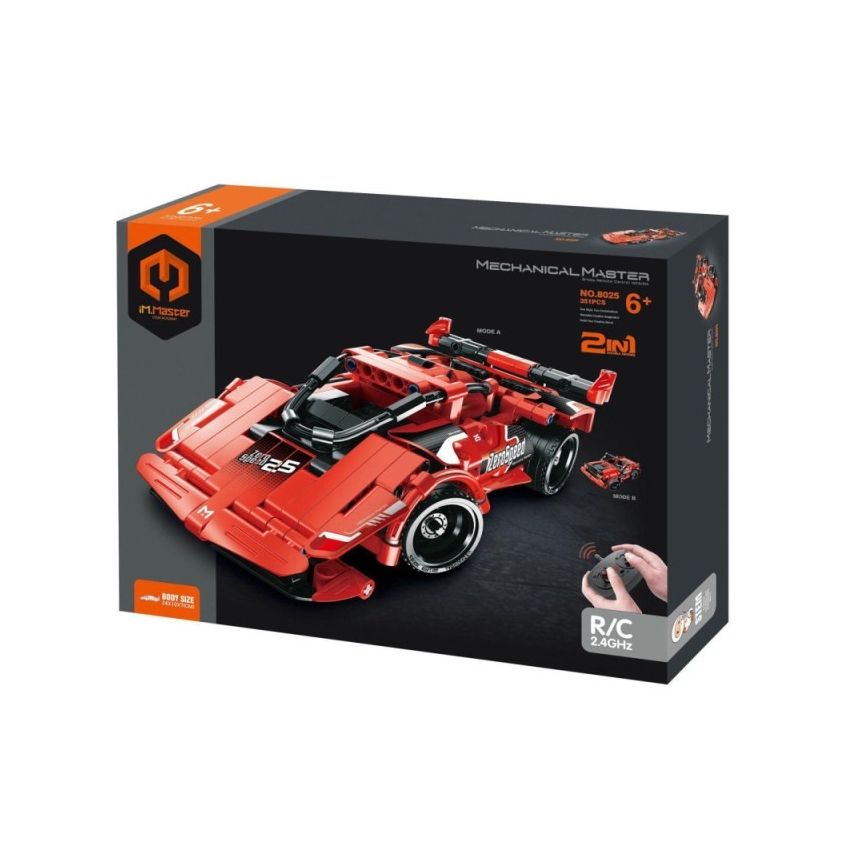 iM.Master - Kit de construction voiture 2 en 1 3xAA + 3xAAA 351 pièces + télécommande