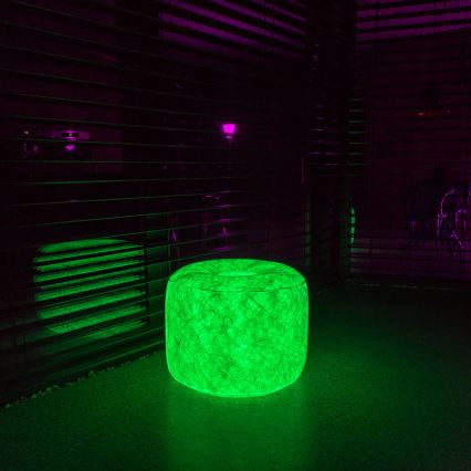Tabouret gonflable LED à intensité modulable avec télécommande LED/5V/60cm IP44