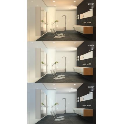 LED Badkamer inbouwspot LED/24W/230V 2700-6500K IP44 rond