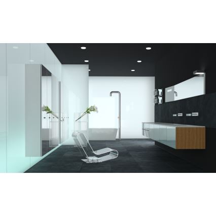 Spot encastrable de salle de bain LED/24W/230V IP44 rond