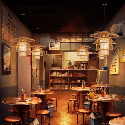 Hanglamp aan een koord PINCHOS 1xE27/40W/230V diameter 50 cm bamboe