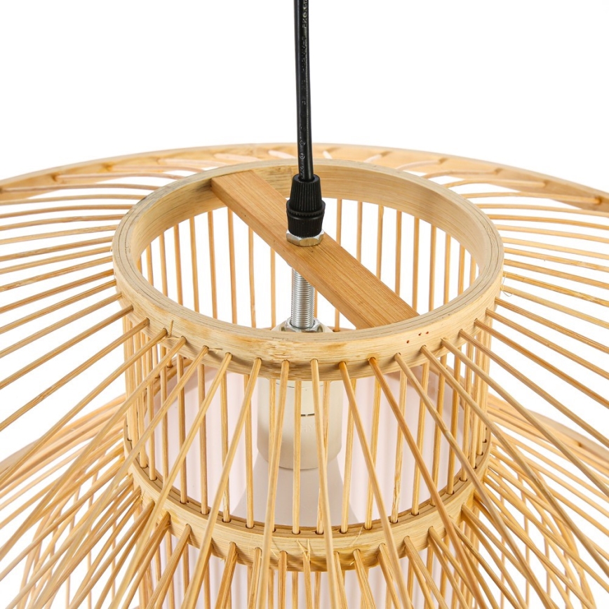 Suspension filaire PINCHOS 1xE27/40W/230V d. 50 cm bambou