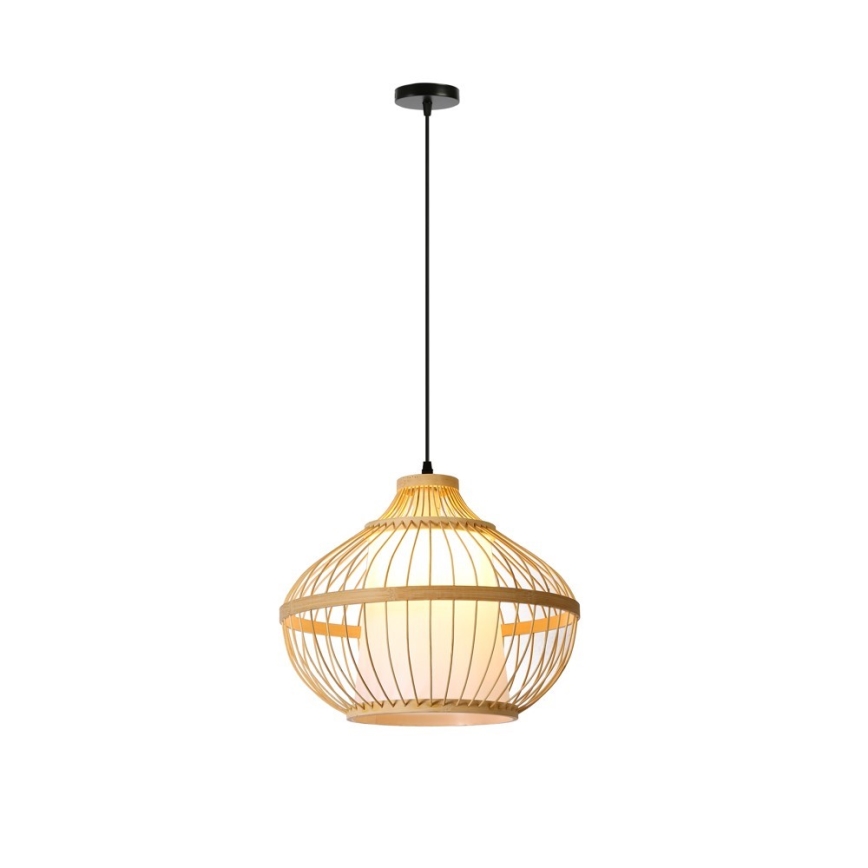 Suspension filaire PINCHOS 1xE27/40W/230V d. 40 cm bambou