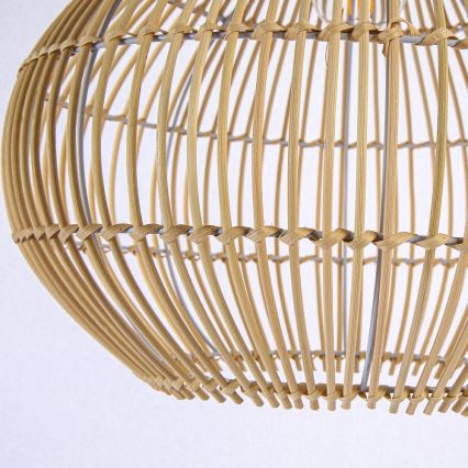 Hanglamp aan een koord PELO 1xE27/40W/230V diameter 40 cm rotan