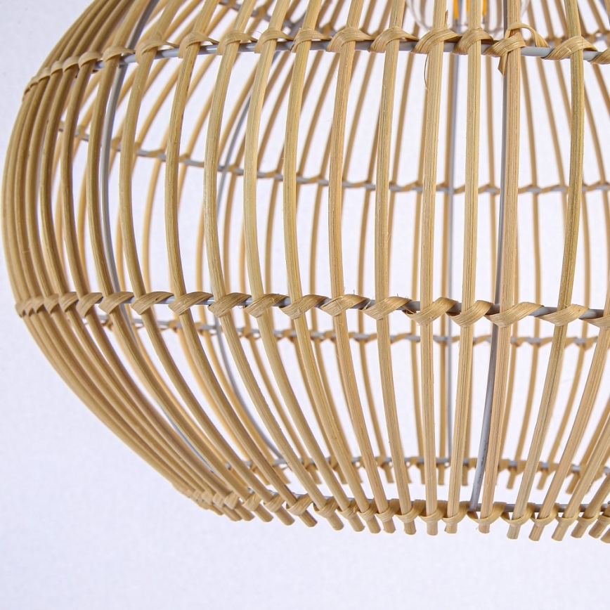 Hanglamp aan een koord PELO 1xE27/40W/230V diameter 40 cm rotan