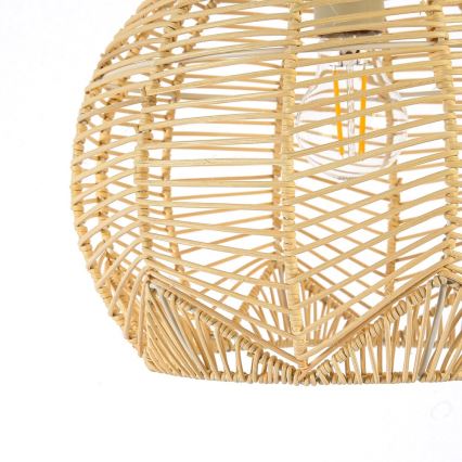 Hanglamp aan een koord PELO 1xE27/40W/230V diameter 30 cm rotan
