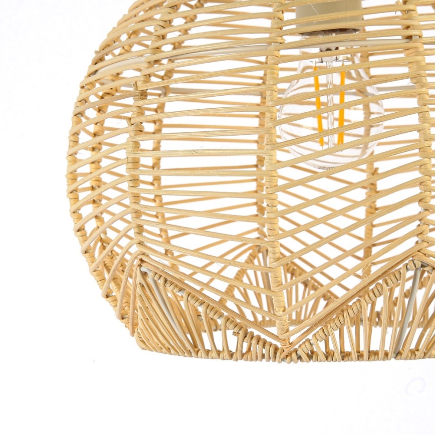 Hanglamp aan een koord PELO 1xE27/40W/230V diameter 30 cm rotan