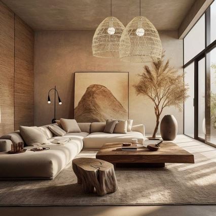 Hanglamp aan snoer BOHO DELICADO 1xE27/40W/230V Ø 38 cm