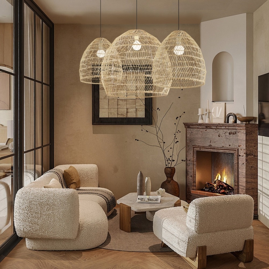 Hanglamp aan snoer BOHO DELICADO 1xE27/40W/230V Ø 38 cm