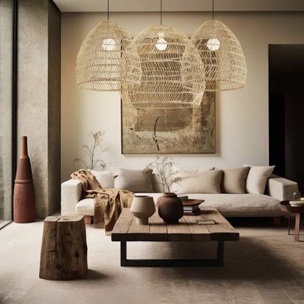 Hanglamp aan snoer BOHO DELICADO 1xE27/40W/230V Ø 38 cm