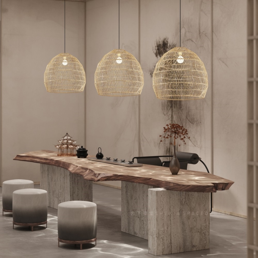 Hanglamp met kabel BOHO DELICADO 1xE27/40W/230V Ø 60 cm