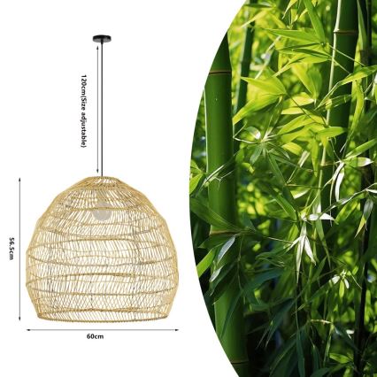 Hanglamp met kabel BOHO DELICADO 1xE27/40W/230V Ø 60 cm